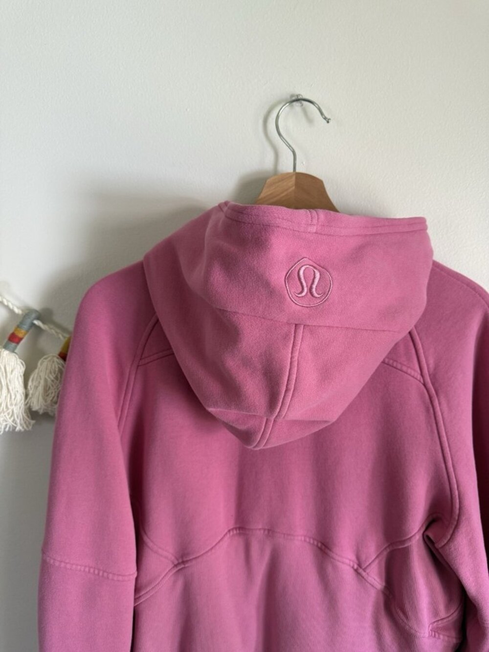 Lululemon Scuba Oversized Half Zip Hoodie Pink Casual Pilates Loungewear XS/S - Picture 6 of 8